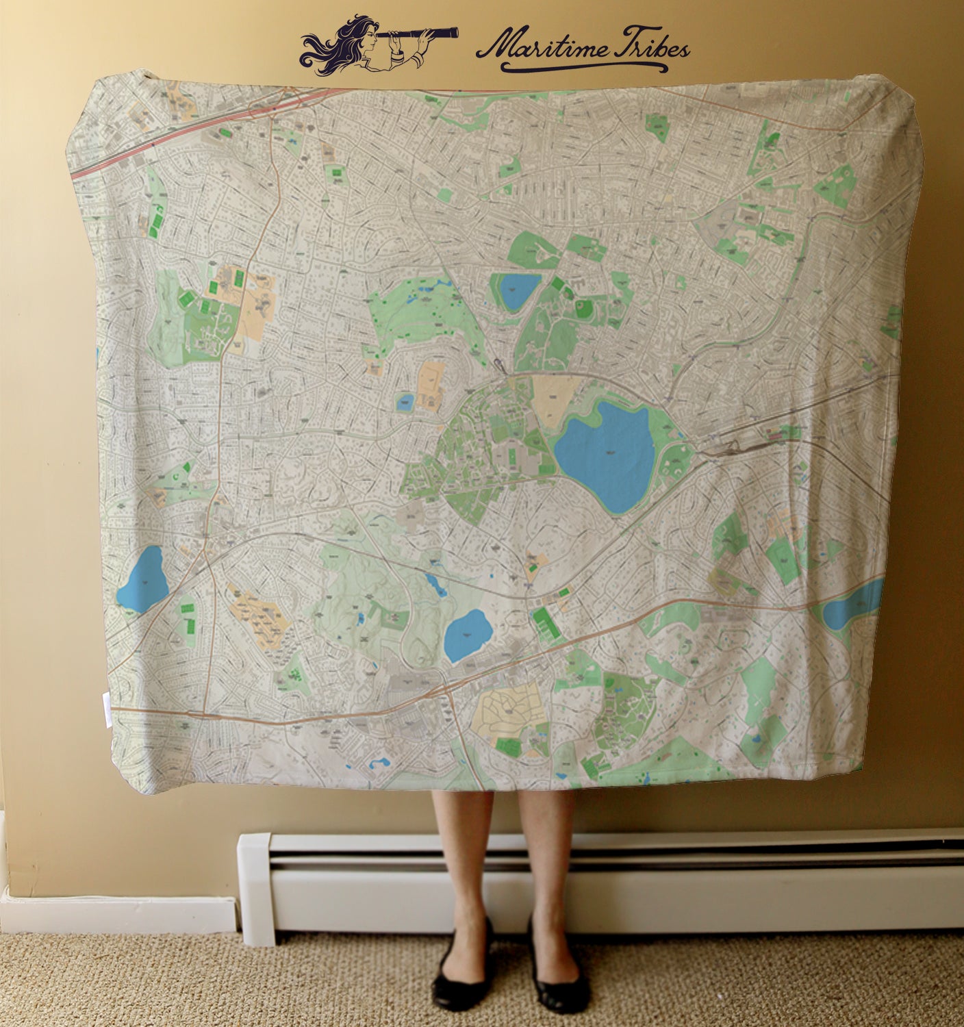Boston College / Chestnut HIll Map Blanket