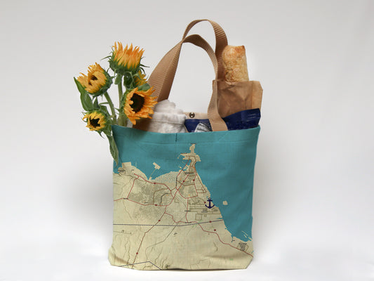 Djibouti, Africa Charted Territory Map Tote