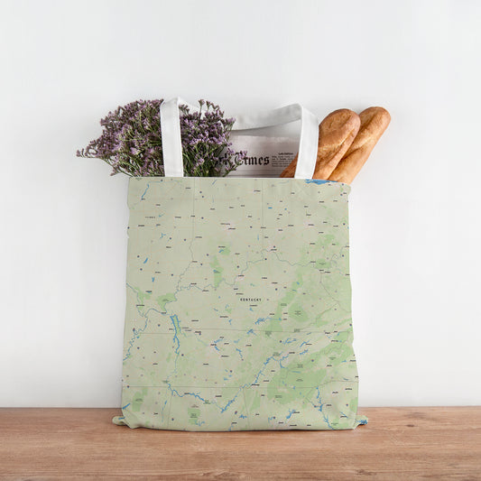 Kentucky State Map Tote