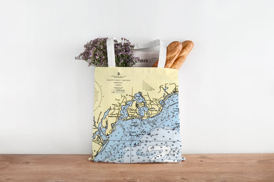 Osterville Nautical Chart Tote