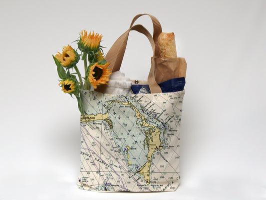 Elbow Cay / Abaco Islands Florida Nautical Chart Tote